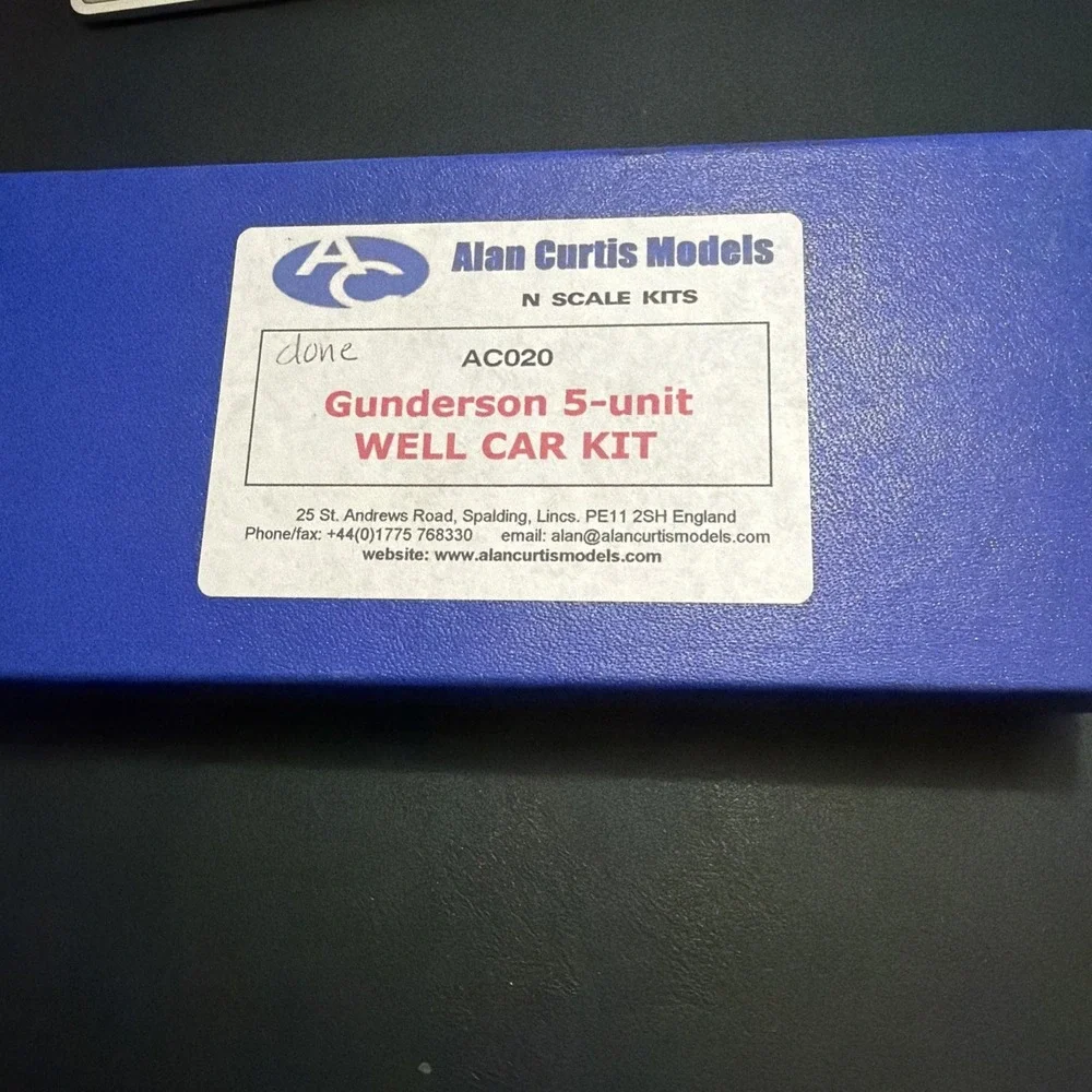 Alan Curtis Models N Scale Gunderson 5 Unit Well Car Kit AC020